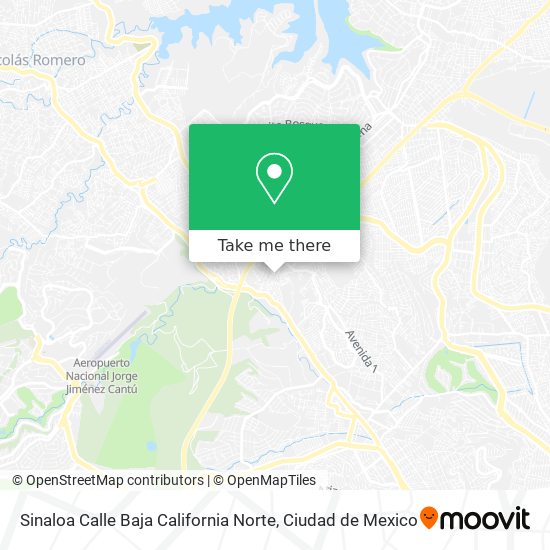 Sinaloa Calle Baja California Norte map