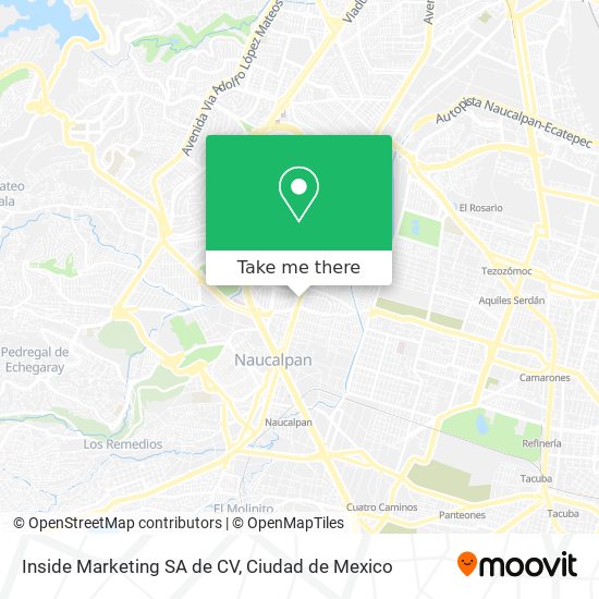 Mapa de Inside Marketing SA de CV