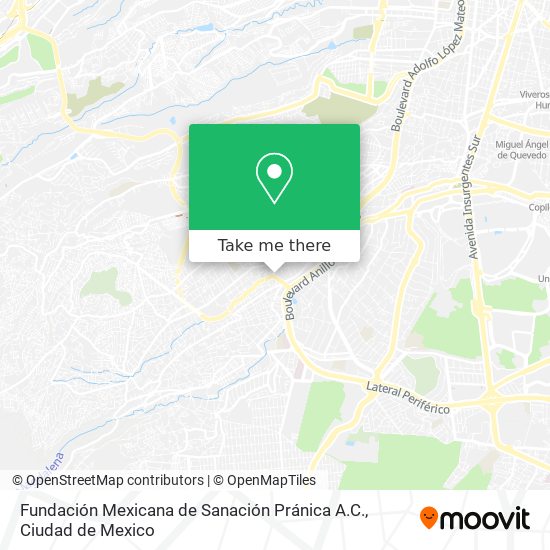 Mapa de Fundación Mexicana de Sanación Pránica A.C.