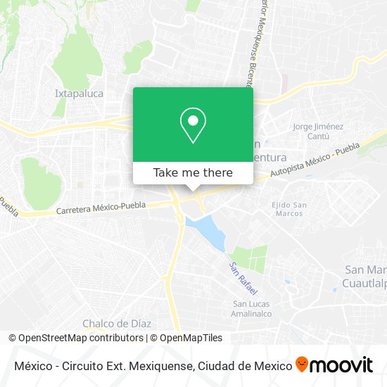 México - Circuito Ext. Mexiquense map