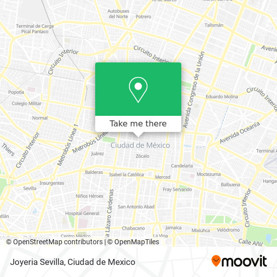 Mapa de Joyeria Sevilla