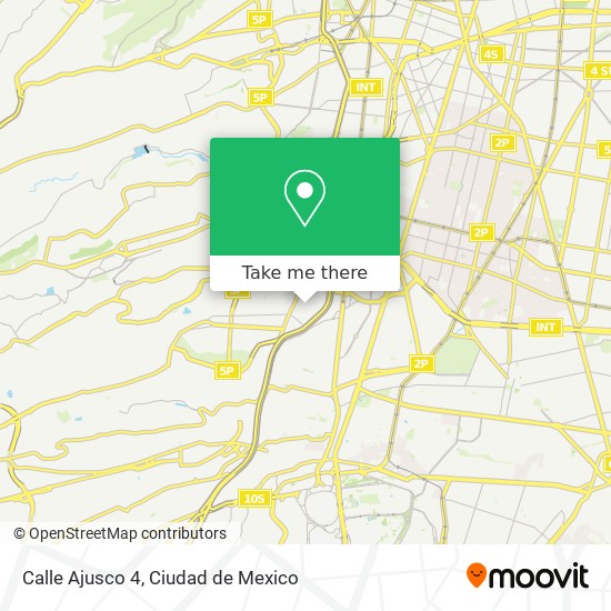 Mapa de Calle Ajusco 4