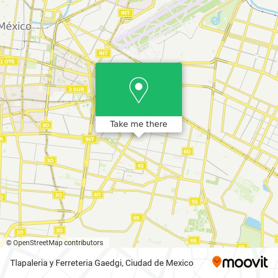 Mapa de Tlapaleria y Ferreteria Gaedgi