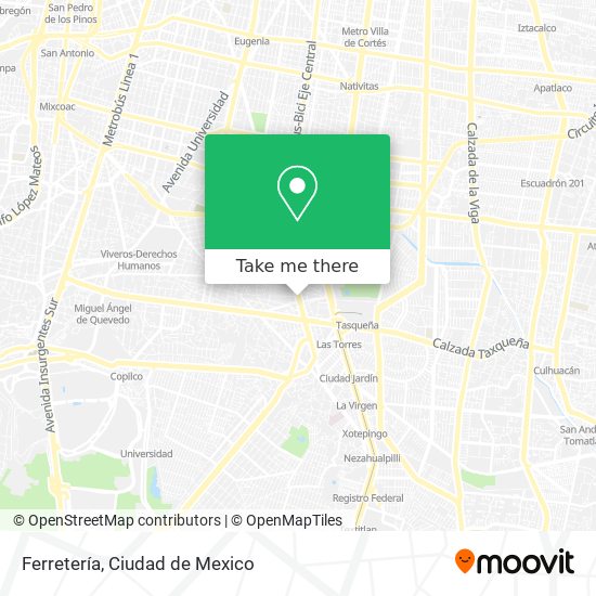 Mapa de Ferretería