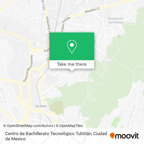 Mapa de Centro de Bachillerato Tecnológico Tultitlán