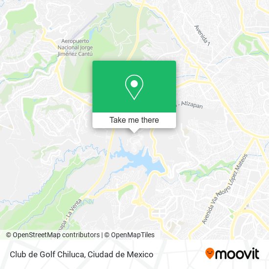 Mapa de Club de Golf Chiluca, Adolfo López Mateos