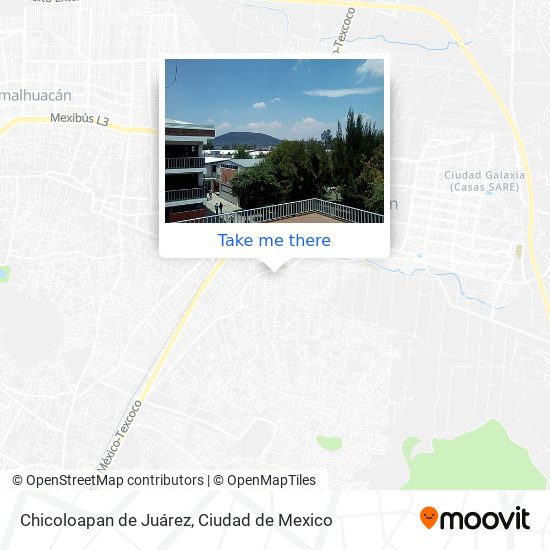 Chicoloapan de Juárez map