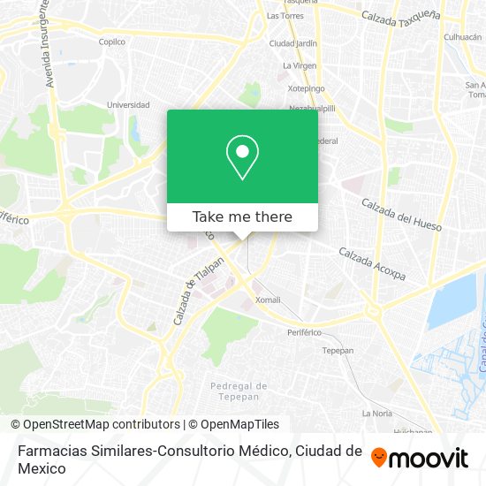 Farmacias Similares-Consultorio Médico map