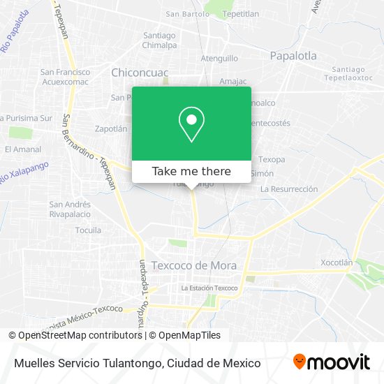Mapa de Muelles Servicio Tulantongo