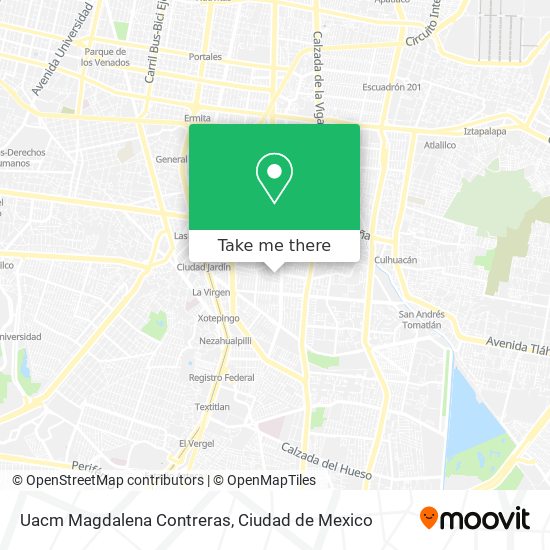 Uacm Magdalena Contreras map