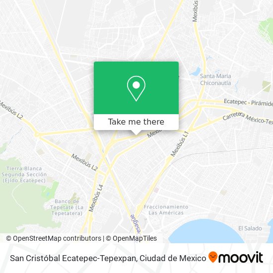 San Cristóbal Ecatepec-Tepexpan map