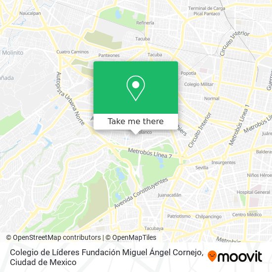 Colegio de Líderes Fundación Miguel Ángel Cornejo map
