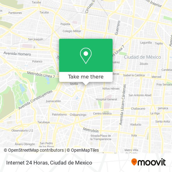 Internet 24 Horas map