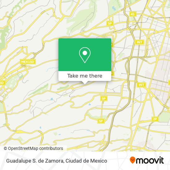 Guadalupe S. de Zamora map