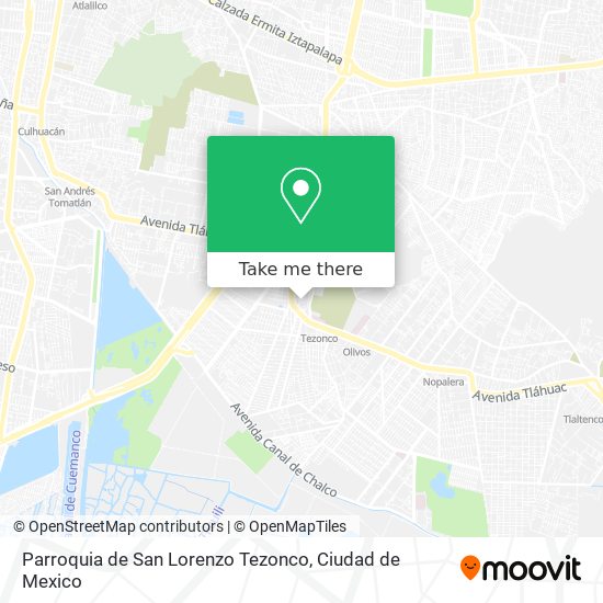 Parroquia de San Lorenzo Tezonco map