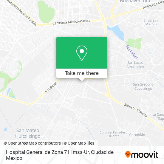 Hospital General de Zona 71 Imss-Ur map