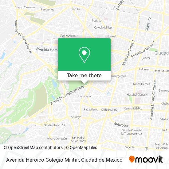 Avenida Heroico Colegio Militar map