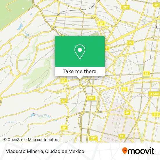 Viaducto Minería map