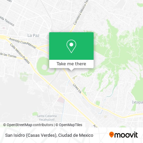 Mapa de San Isidro (Casas Verdes)