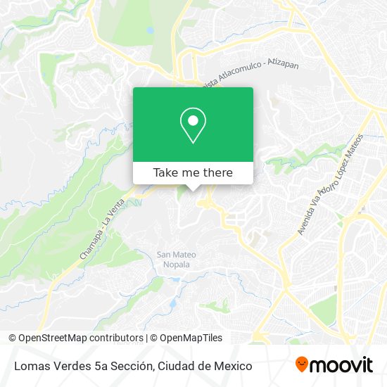 Lomas Verdes 5a Sección map
