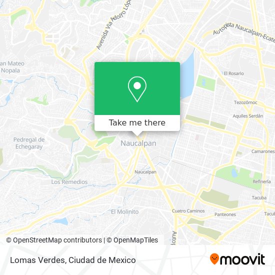 Lomas Verdes map