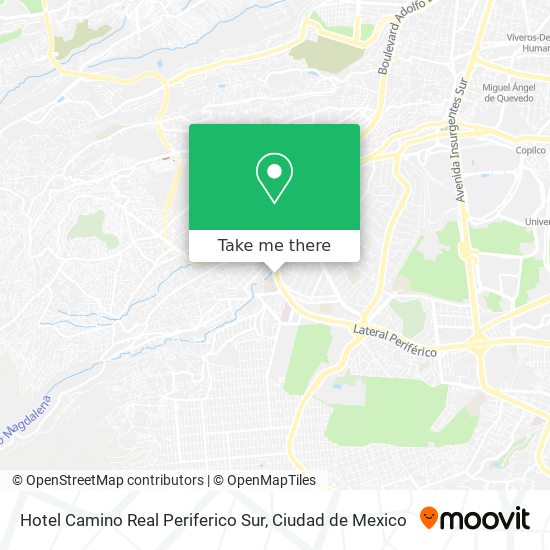 Mapa de Hotel Camino Real Periferico Sur