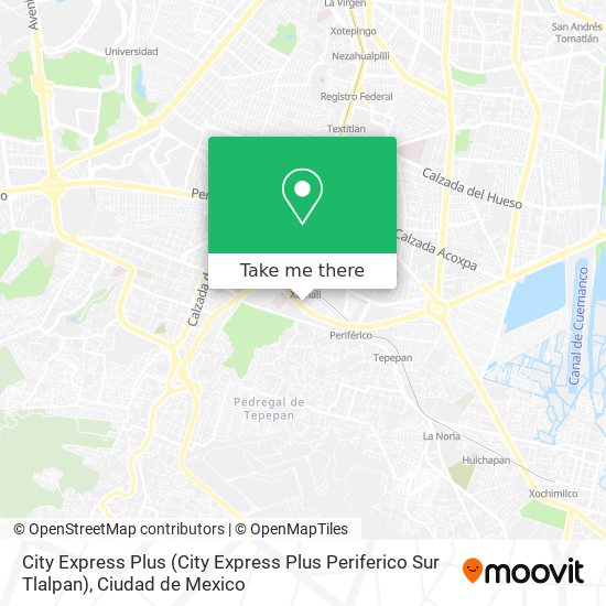 Mapa de City Express Plus (City Express Plus Periferico Sur Tlalpan)
