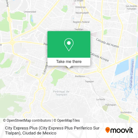 City Express Plus (City Express Plus Periferico Sur Tlalpan) map