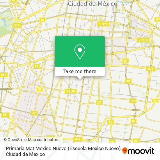 Mapa de Primaria Mat México Nuevo (Escuela México Nuevo)