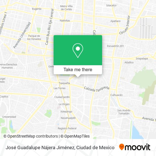 José Guadalupe Nájera Jiménez map
