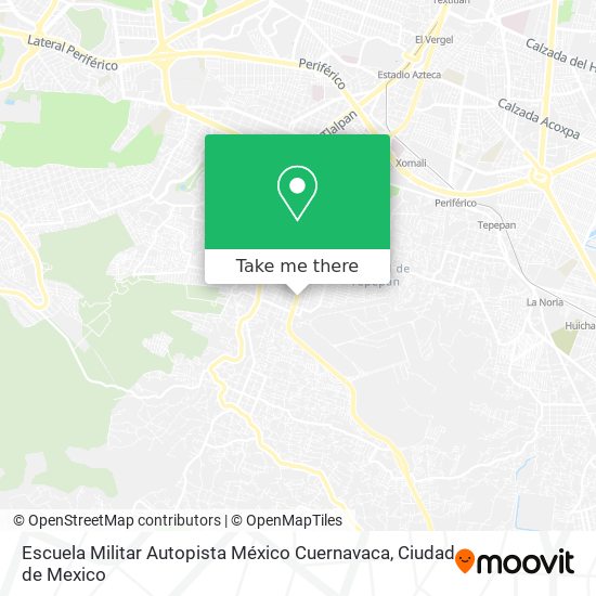 Escuela Militar Autopista México Cuernavaca map