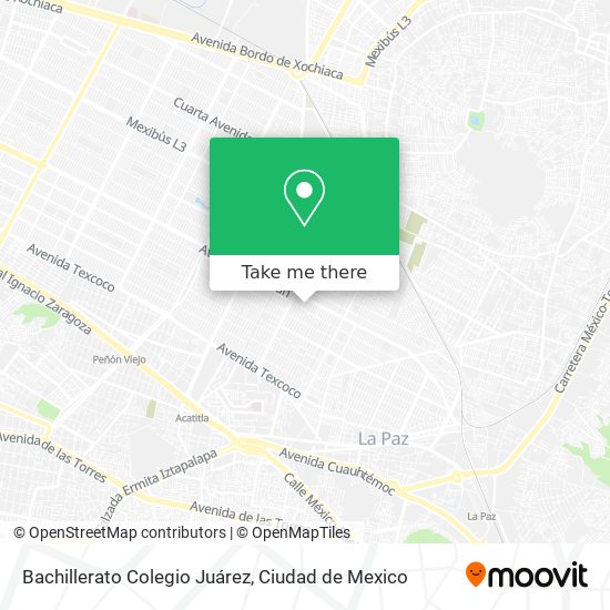 Mapa de Bachillerato Colegio Juárez