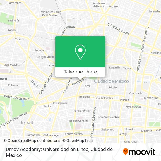 Umov Academy: Universidad en Línea map