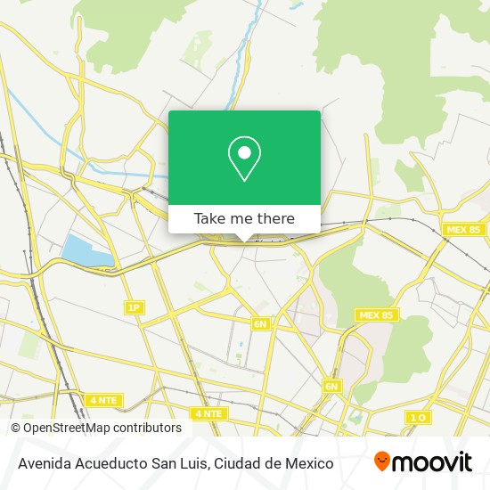 Avenida Acueducto San Luis map