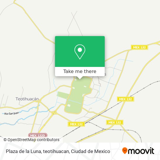 Mapa de Plaza de la Luna, teotihuacan
