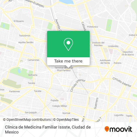 Clínica de Medicina Familiar Issste map