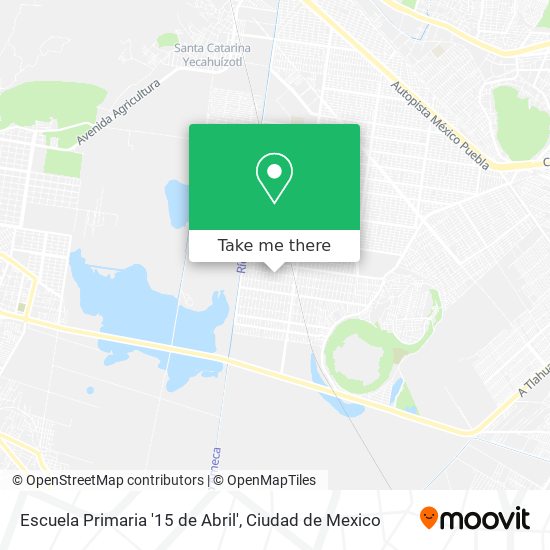 Mapa de Escuela Primaria '15 de Abril'