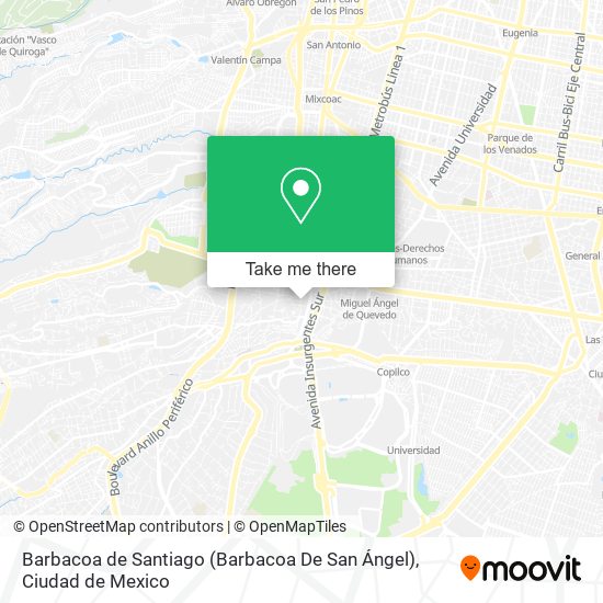 Barbacoa de Santiago (Barbacoa De San Ángel) map