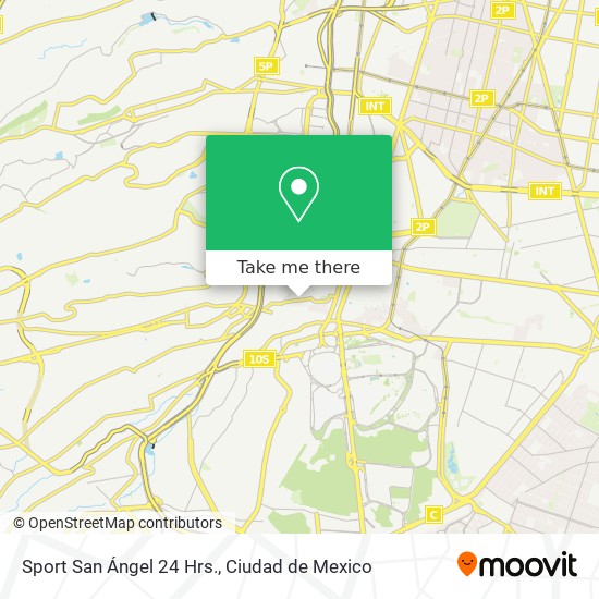 Sport San Ángel 24 Hrs. map