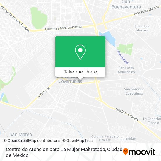 Mapa de Centro de Atencion para La Mujer Maltratada