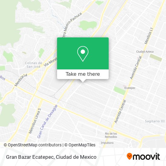 Gran Bazar Ecatepec map