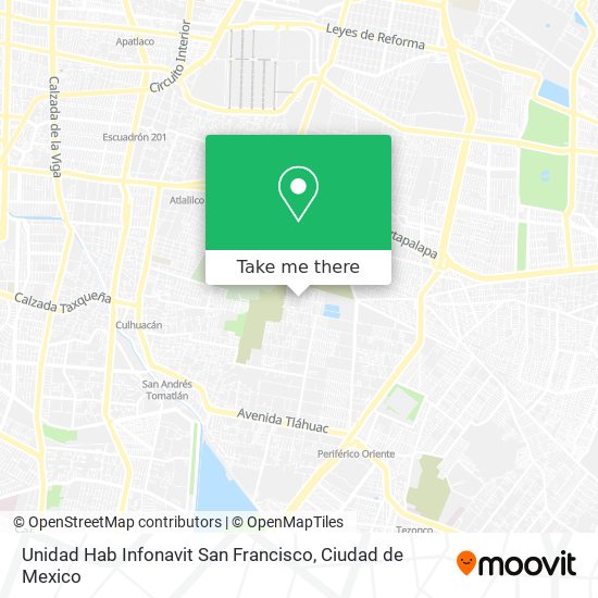 Unidad Hab Infonavit San Francisco map