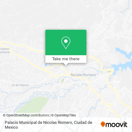 Palacio Municipal de Nicolas Romero map