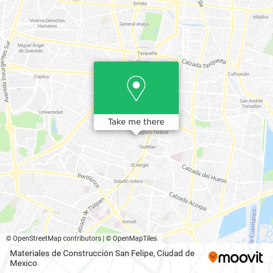 Mapa de Materiales de Construcción San Felipe