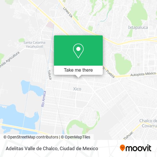 Adelitas Valle de Chalco map