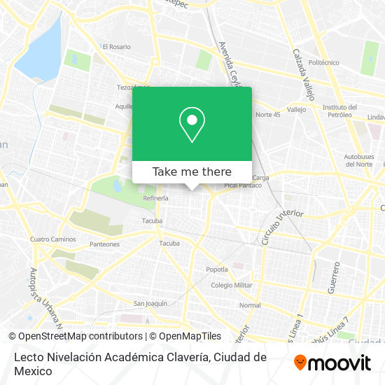 Mapa de Lecto Nivelación Académica Clavería