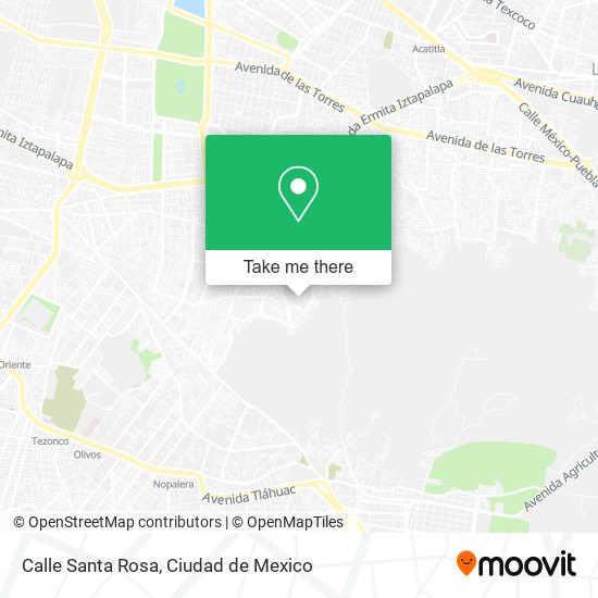 Mapa de Calle Santa Rosa