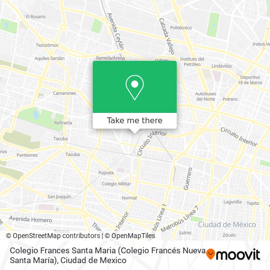 Colegio Frances Santa Maria (Colegio Francés Nueva Santa María) map