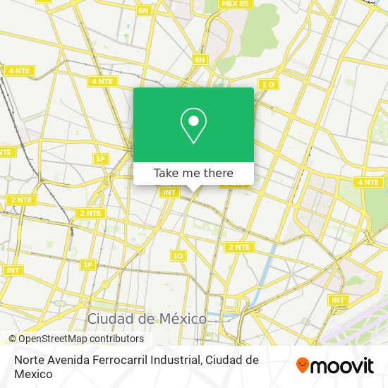 Norte Avenida Ferrocarril Industrial map