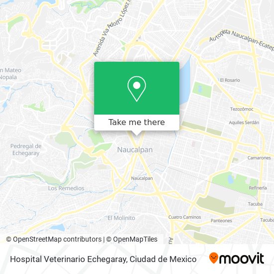 Mapa de Hospital Veterinario Echegaray
